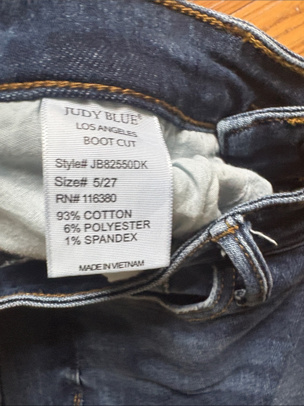 Judy Blue Dark Blue Flare Jeans - Picture 3 of 6
